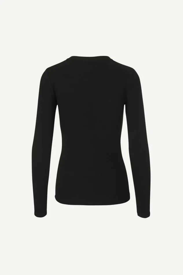 Woman Alexa Ls 7542 Black Samse Samse Tshirts