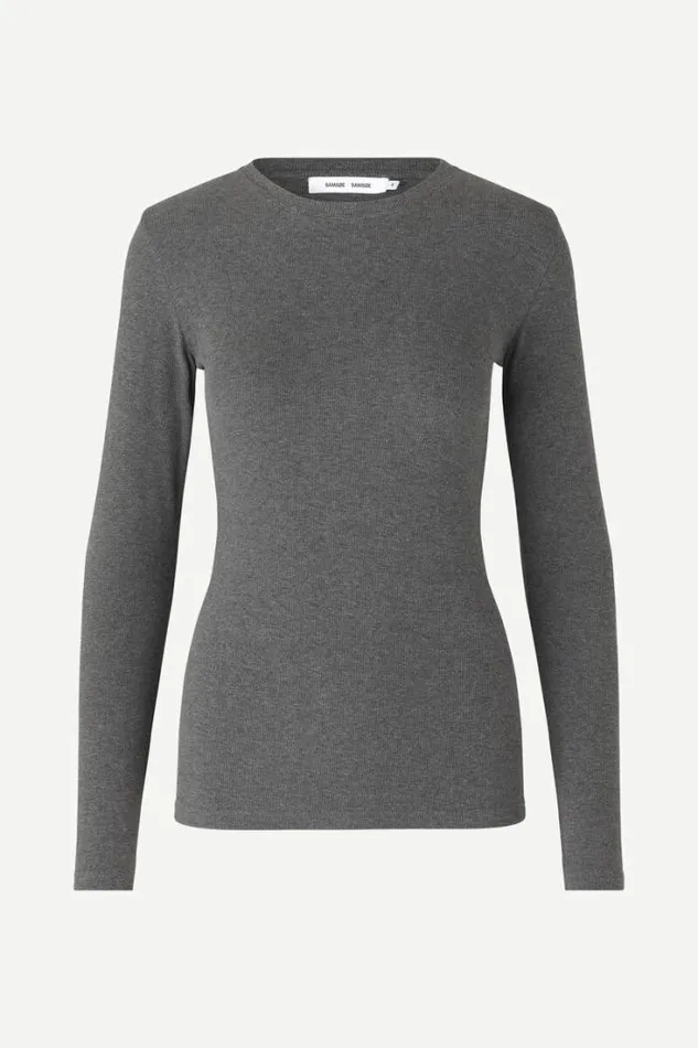 Woman Alexa Ls 7542 Dark Grey Mel Samse Samse Tshirts