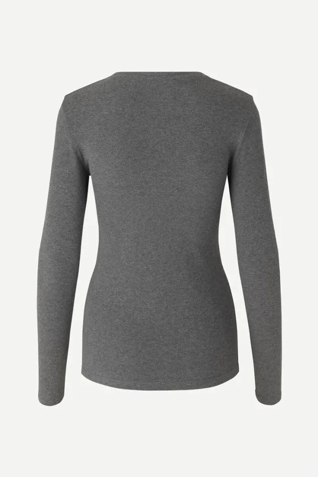 Woman Alexa Ls 7542 Dark Grey Mel Samse Samse Tshirts