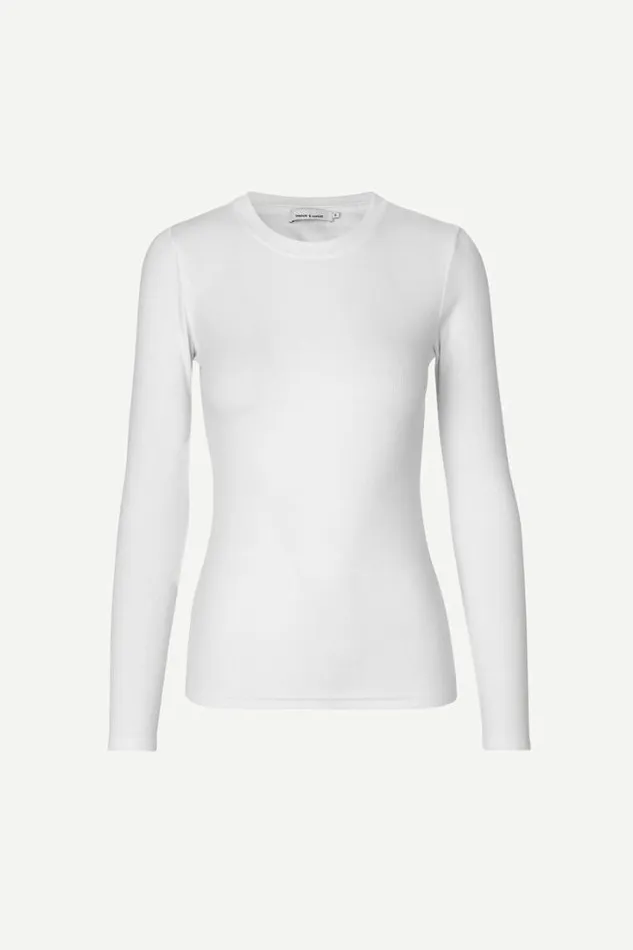 Woman Alexa Ls 7542 White Samse Samse Tshirts