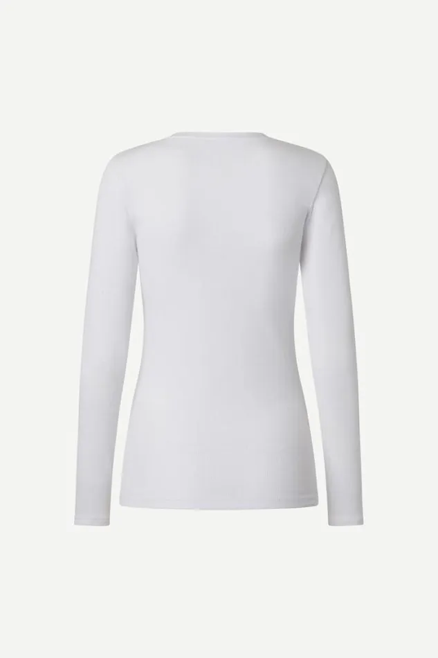Woman Alexa Ls 7542 White Samse Samse Tshirts