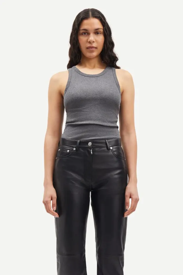 Woman Alexo Tank 7542 Dark Grey Mel Samse Samse Tshirts