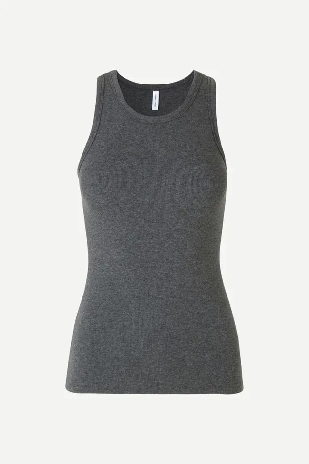 Woman Alexo Tank 7542 Dark Grey Mel Samse Samse Tshirts
