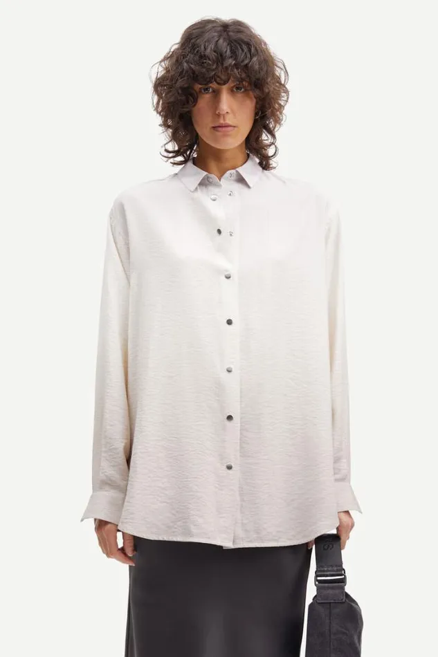 Woman Alfrida Shirt 14639 Ombre Cloud Samse Samse Shirts and Blouses