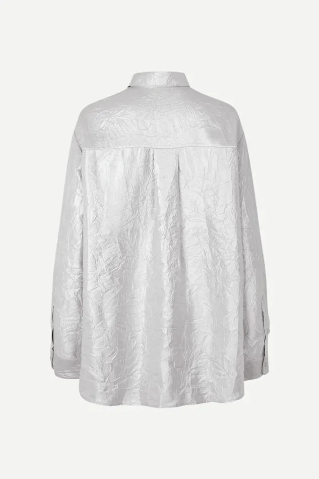 Woman Alfrida Shirt 15034 Warm Silver Samse Samse Shirts and Blouses