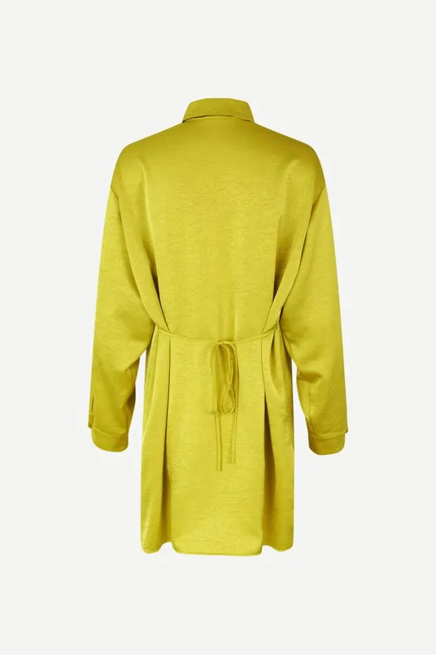 Woman Alfrida Shirt Dress 14896 Celery Samse Samse Dresses and Jumpsuits
