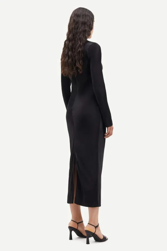 Woman Alina Long Dress 14903 Black Samse Samse Dresses and Jumpsuits