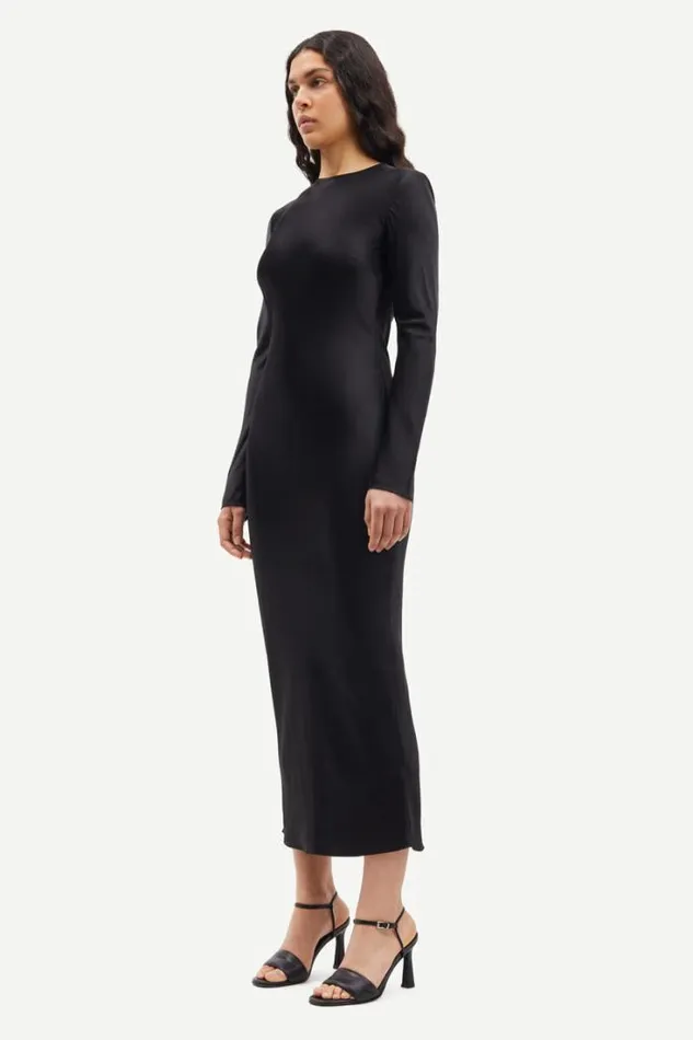 Woman Alina Long Dress 14903 Black Samse Samse Dresses and Jumpsuits