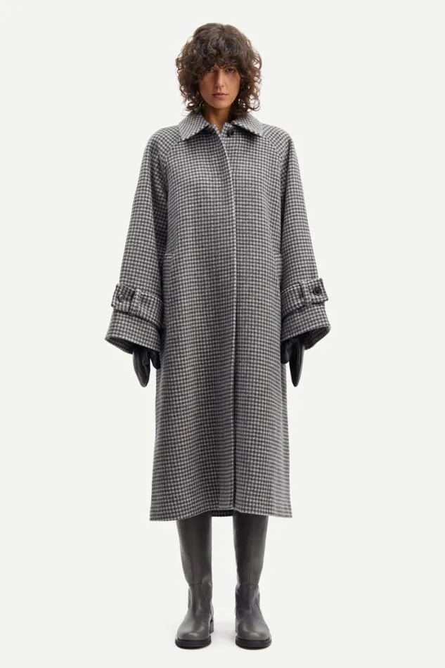 Woman Alma Coat 13183 Houndstooth Samse Samse Jackets and Coats