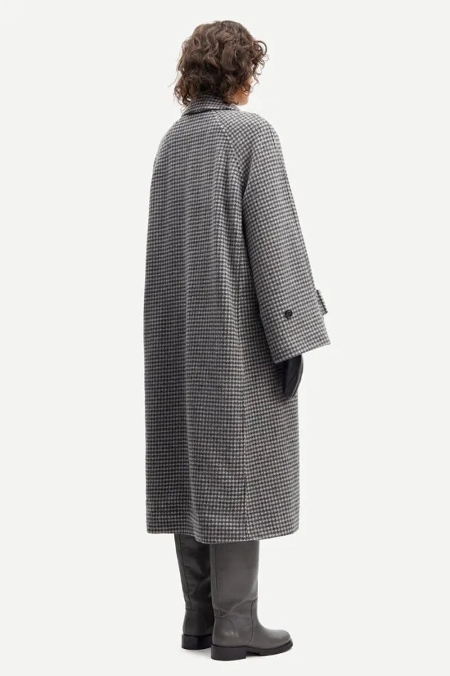 Woman Alma Coat 13183 Houndstooth Samse Samse Jackets and Coats