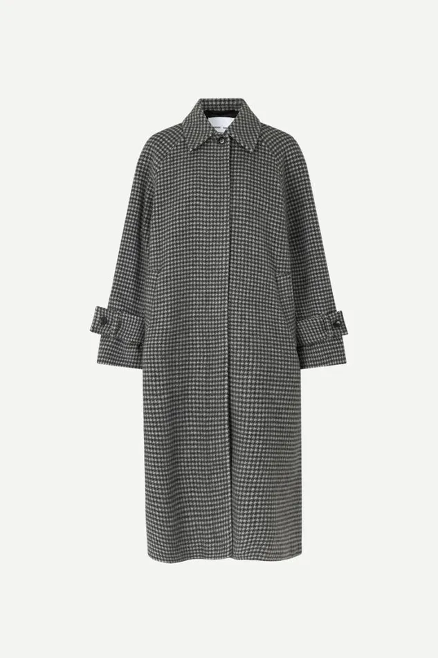 Woman Alma Coat 13183 Houndstooth Samse Samse Jackets and Coats
