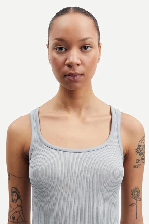 Woman Amanza Tank Top 15017 Silver Samse Samse Tshirts