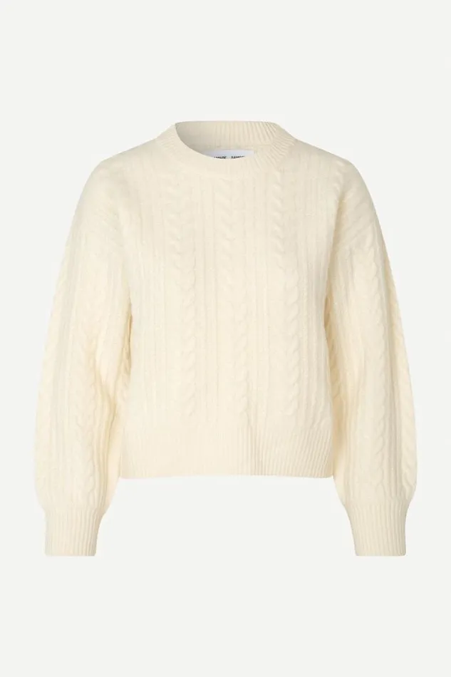 Woman Amelia Crew Neck 15023 Arctic Wolf Samse Samse Knitwear