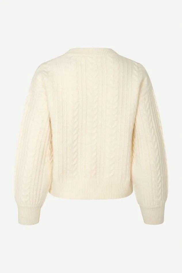 Woman Amelia Crew Neck 15023 Arctic Wolf Samse Samse Knitwear