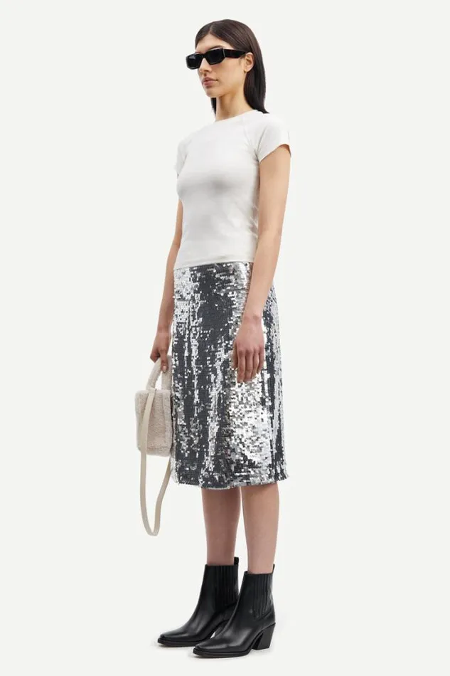 Woman Angy Skirt 15036 Silver Samse Samse Shorts and Skirts