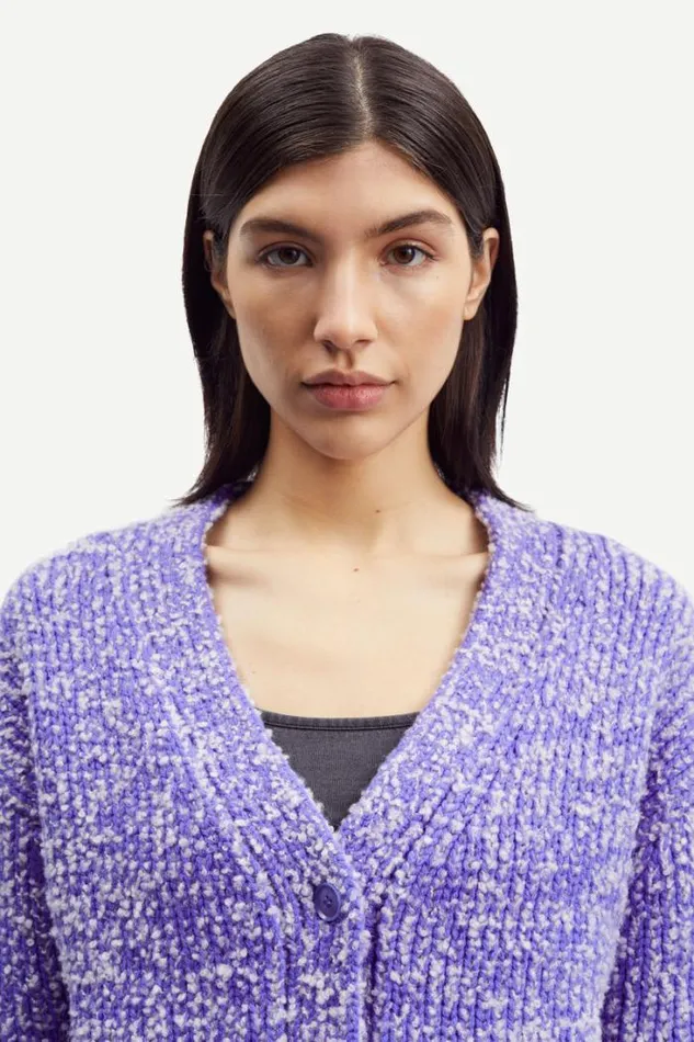 Woman Aria Cardigan 15011 Simply Purple Mel Samse Samse Knitwear