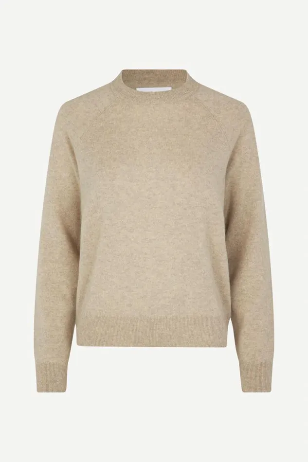 Woman Boston Oneck 6304 Cream Mel Samse Samse Knitwear