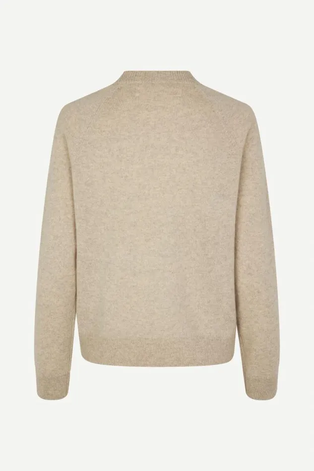 Woman Boston Oneck 6304 Cream Mel Samse Samse Knitwear