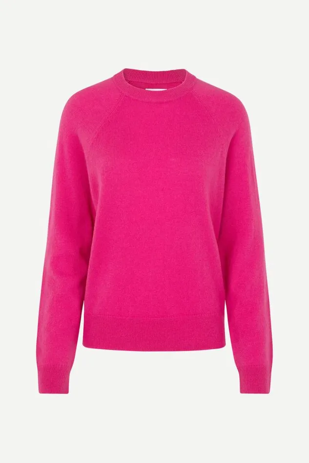 Woman Boston Oneck 6304 Fuchsia Fedora Samse Samse Knitwear