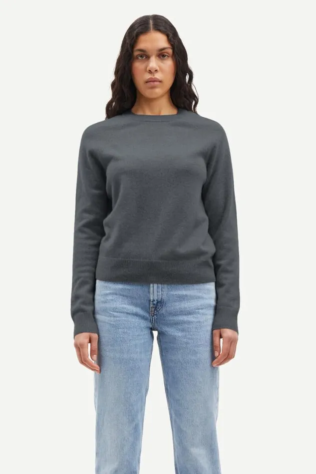 Woman Boston Oneck 6304 Iron Gate Samse Samse Knitwear