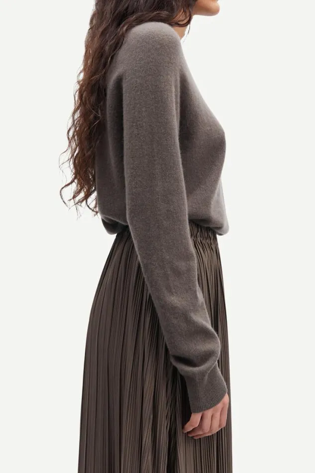 Woman Boston Oneck 6304 Major Brown Samse Samse Knitwear