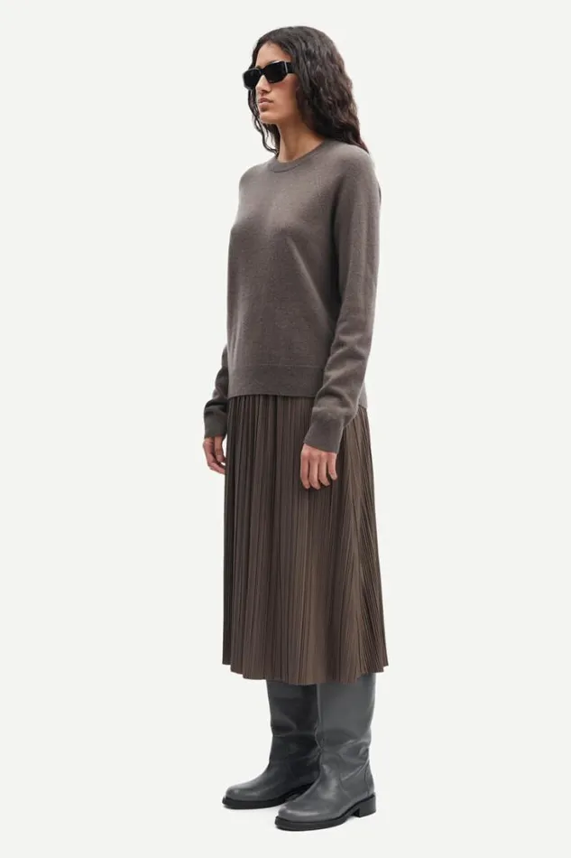 Woman Boston Oneck 6304 Major Brown Samse Samse Knitwear