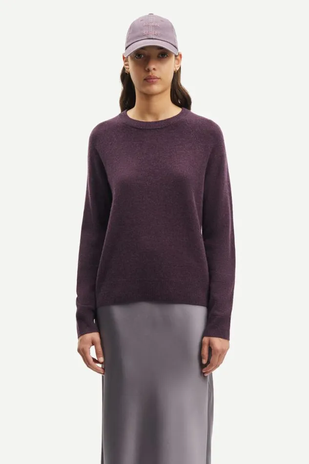 Woman Boston Oneck 6304 Plum Perfect Samse Samse Knitwear