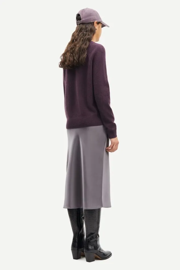 Woman Boston Oneck 6304 Plum Perfect Samse Samse Knitwear