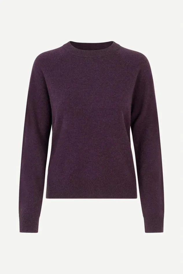 Woman Boston Oneck 6304 Plum Perfect Samse Samse Knitwear