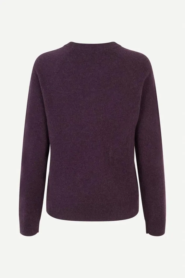 Woman Boston Oneck 6304 Plum Perfect Samse Samse Knitwear