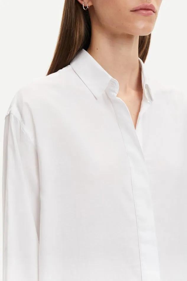Woman Caico Shirt 2634 White Samse Samse Shirts and Blouses