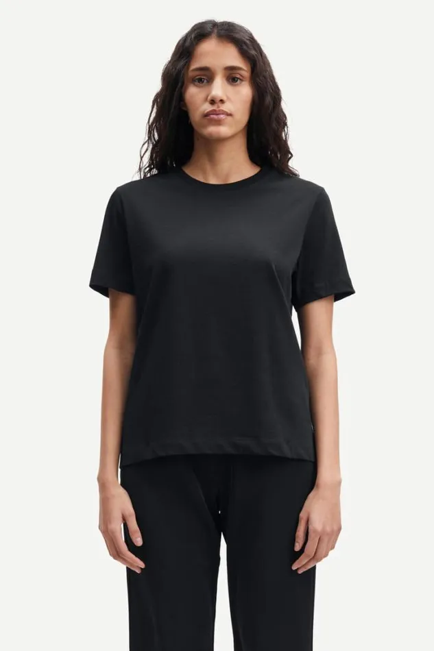 Woman Camino Tshirt Ss 6024 Black Samse Samse Tshirts