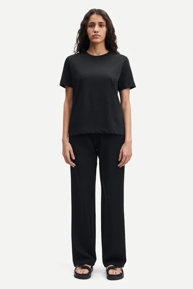 Woman Camino Tshirt Ss 6024 Black Samse Samse Tshirts