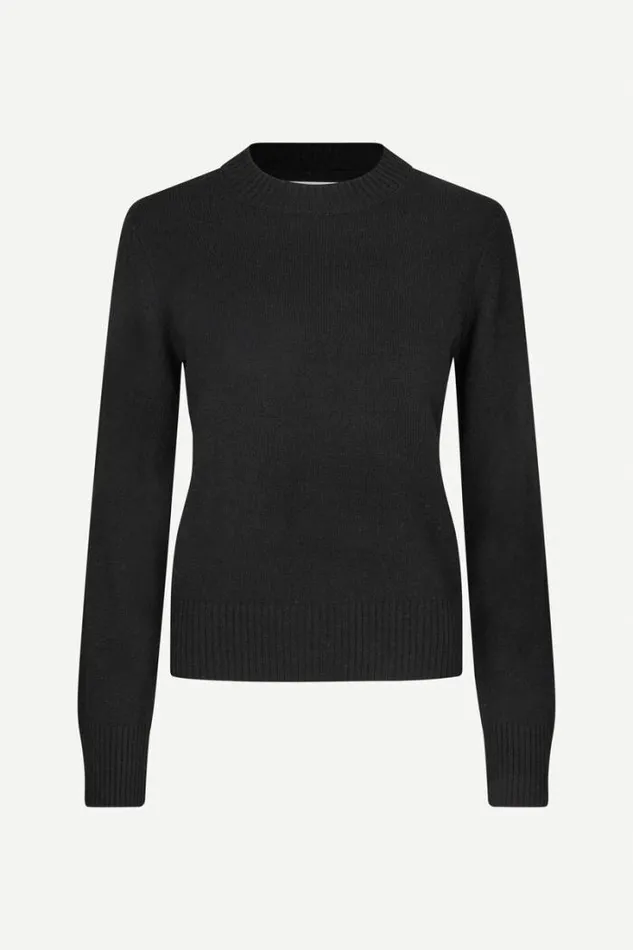 Woman Charlotte Knit Sweater 15010 Black Samse Samse Knitwear