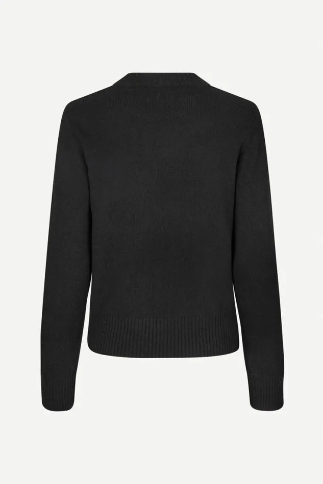 Woman Charlotte Knit Sweater 15010 Black Samse Samse Knitwear
