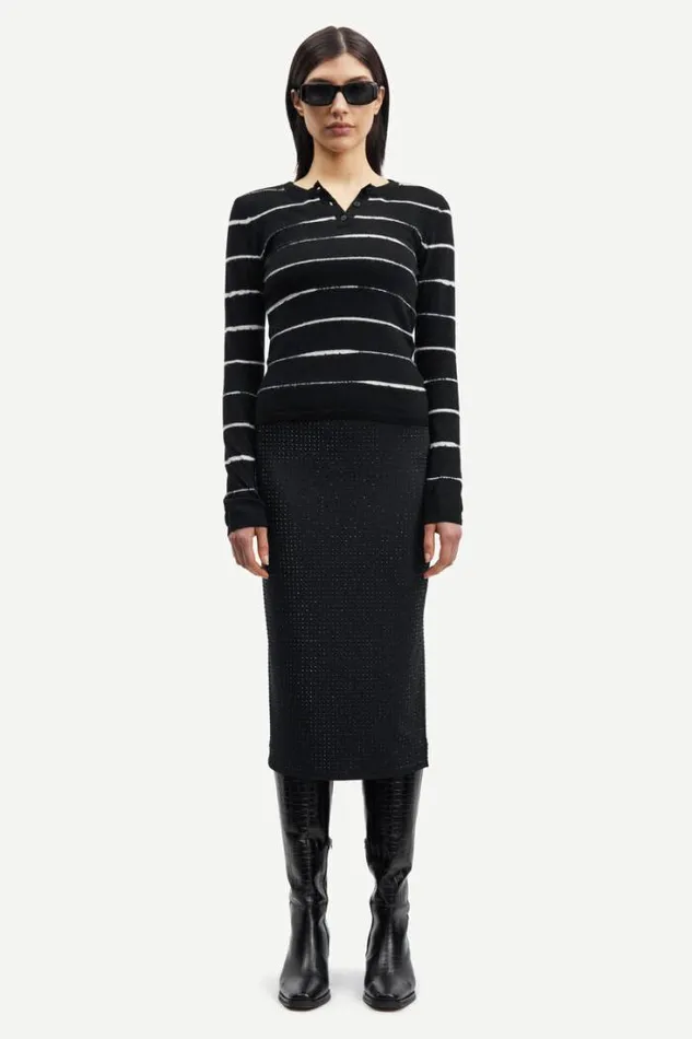 Woman Chrishell Skirt 14611 Caviar Samse Samse Shorts and Skirts