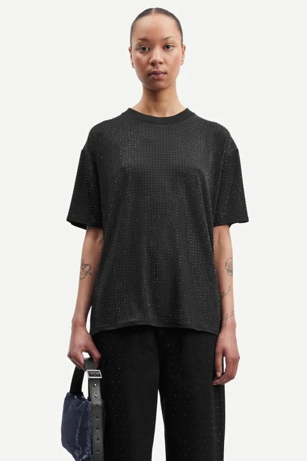 Woman Chrishell Tshirt 14611 Caviar Samse Samse Tshirts