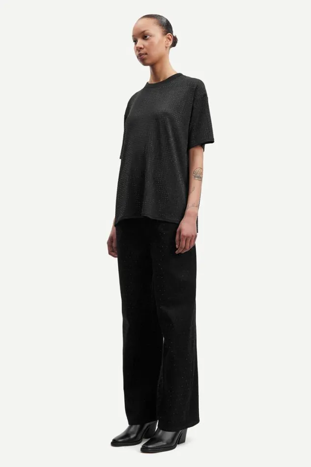 Woman Chrishell Tshirt 14611 Caviar Samse Samse Tshirts