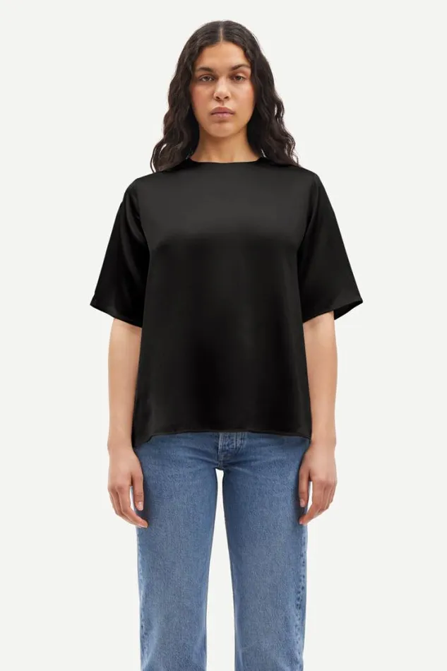 Woman Denise Top 14905 Black Samse Samse Tshirts