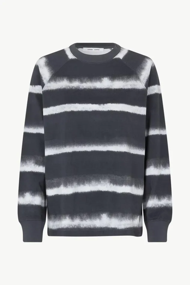 Woman Dianne Tshirt Ls 11725 Striped Ombre Inkwell Samse Samse Tshirts