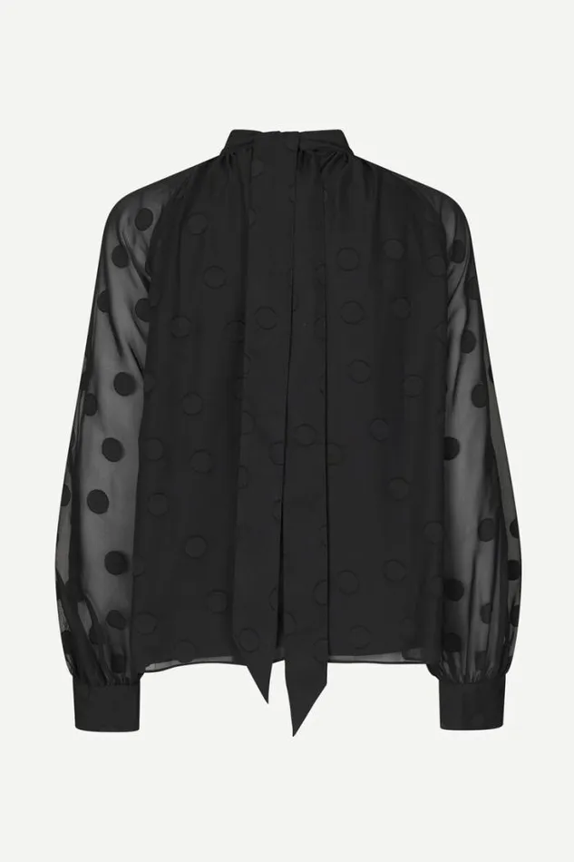Woman Ebbali Blouse 14961 Black Samse Samse Shirts and Blouses