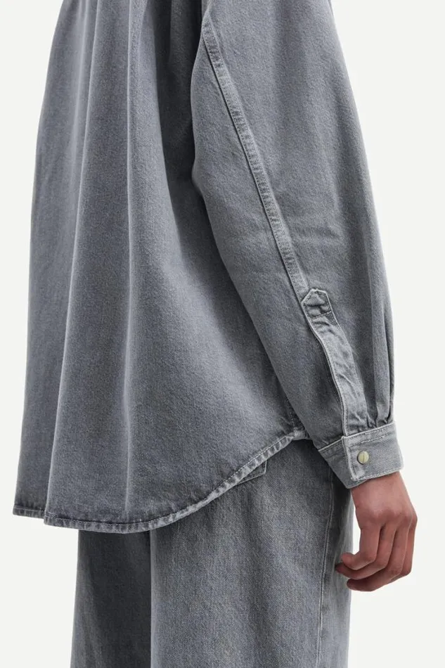 Woman Eleanor Shirt 15061 Mist Samse Samse Shirts and Blouses