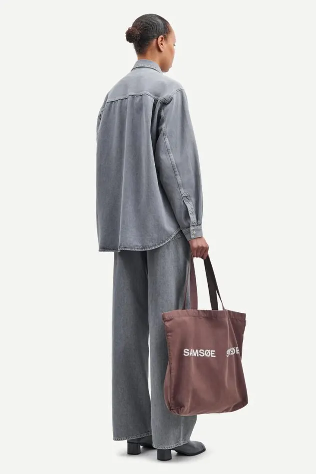 Woman Eleanor Shirt 15061 Mist Samse Samse Shirts and Blouses