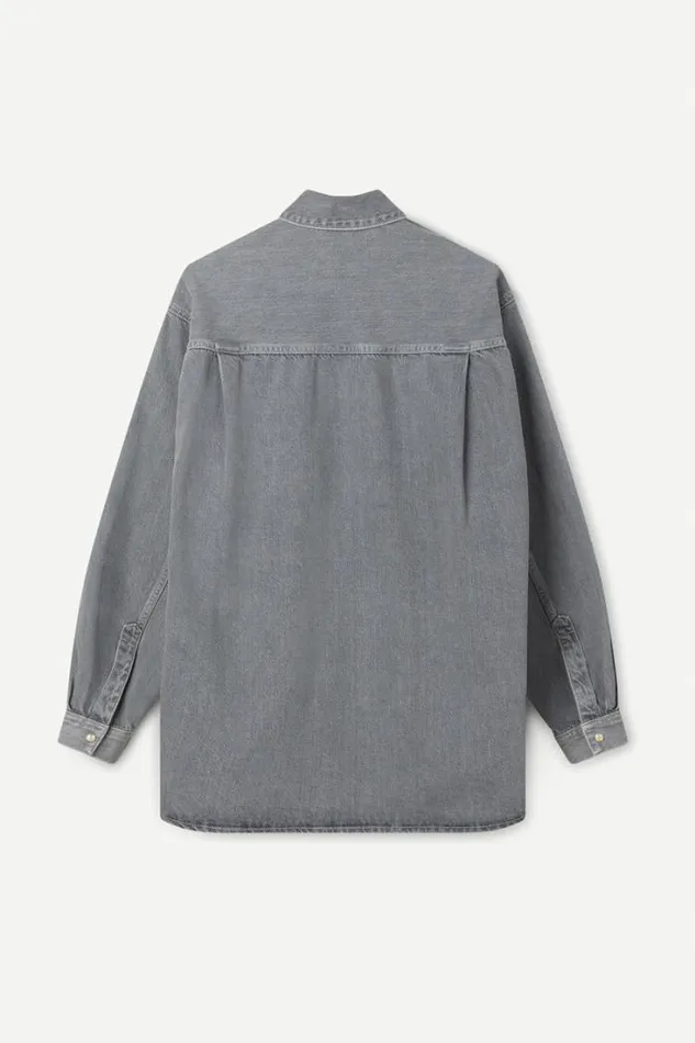 Woman Eleanor Shirt 15061 Mist Samse Samse Shirts and Blouses