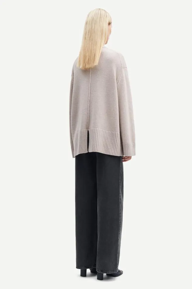 Woman Eliette Crew Neck 14938 Nacreous Clouds Samse Samse Knitwear