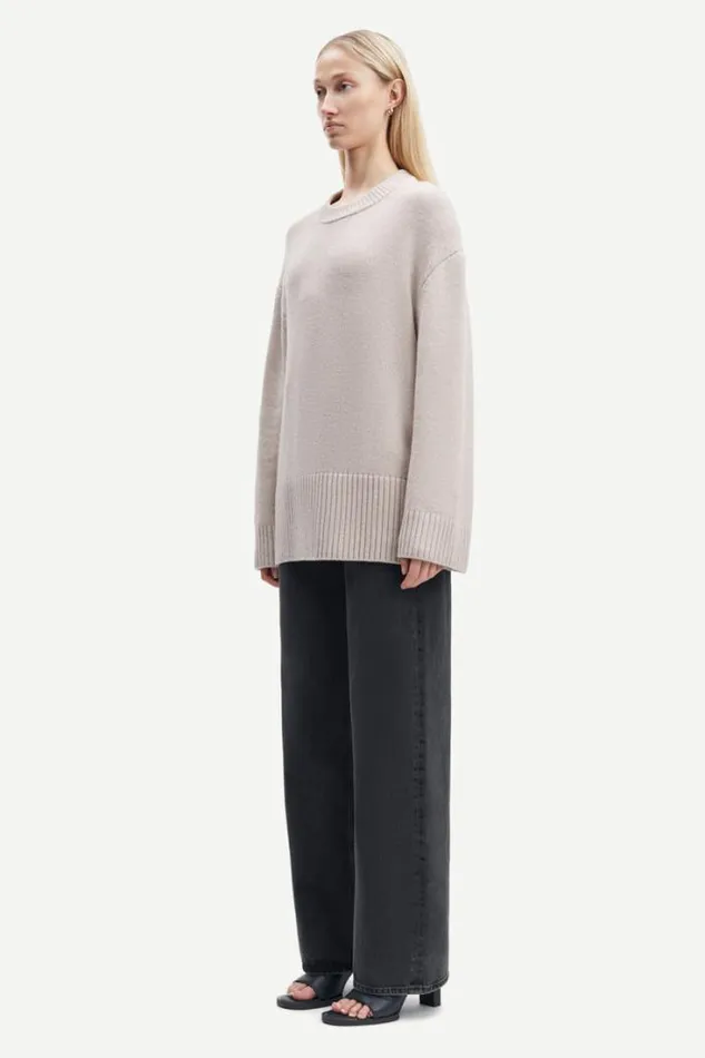 Woman Eliette Crew Neck 14938 Nacreous Clouds Samse Samse Knitwear