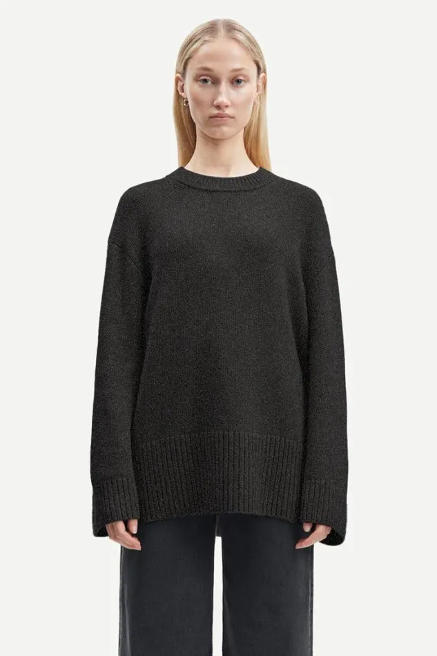 Woman Eliette Crew Neck 14938 Phantom Samse Samse Knitwear