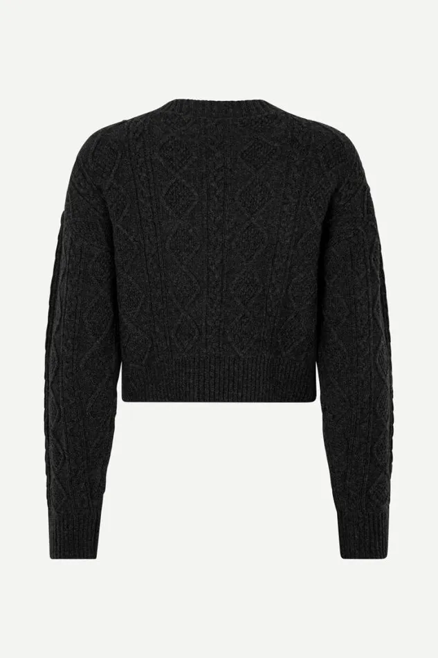 Woman Eliette Crew Neck Crop 14938 Phantom Samse Samse Matching Sets