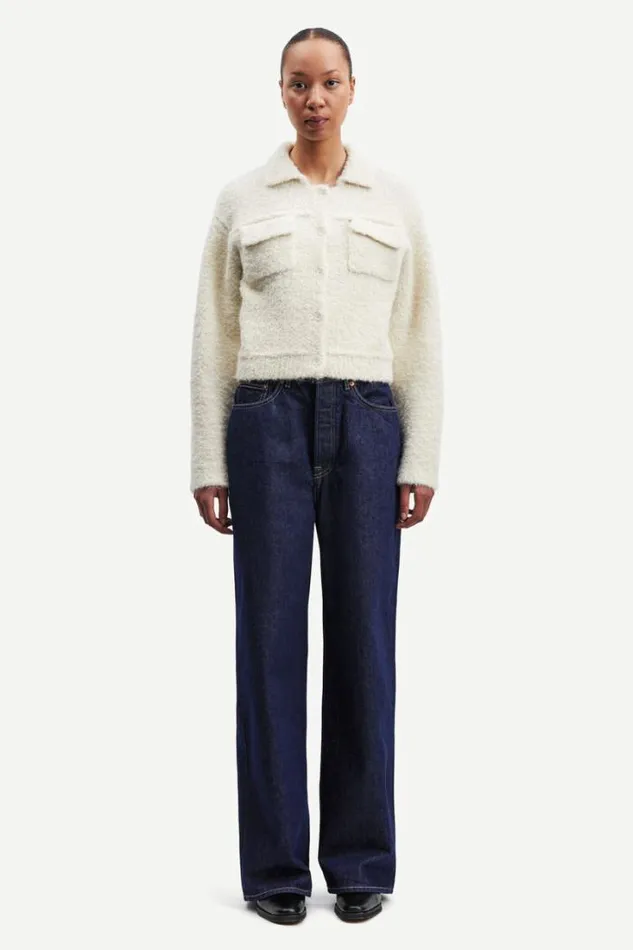 Woman Emilie Jacket 15030 Arctic Wolf Samse Samse Knitwear