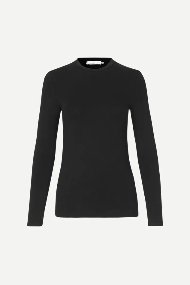 Woman Ester Ls 265 Black Samse Samse Tshirts